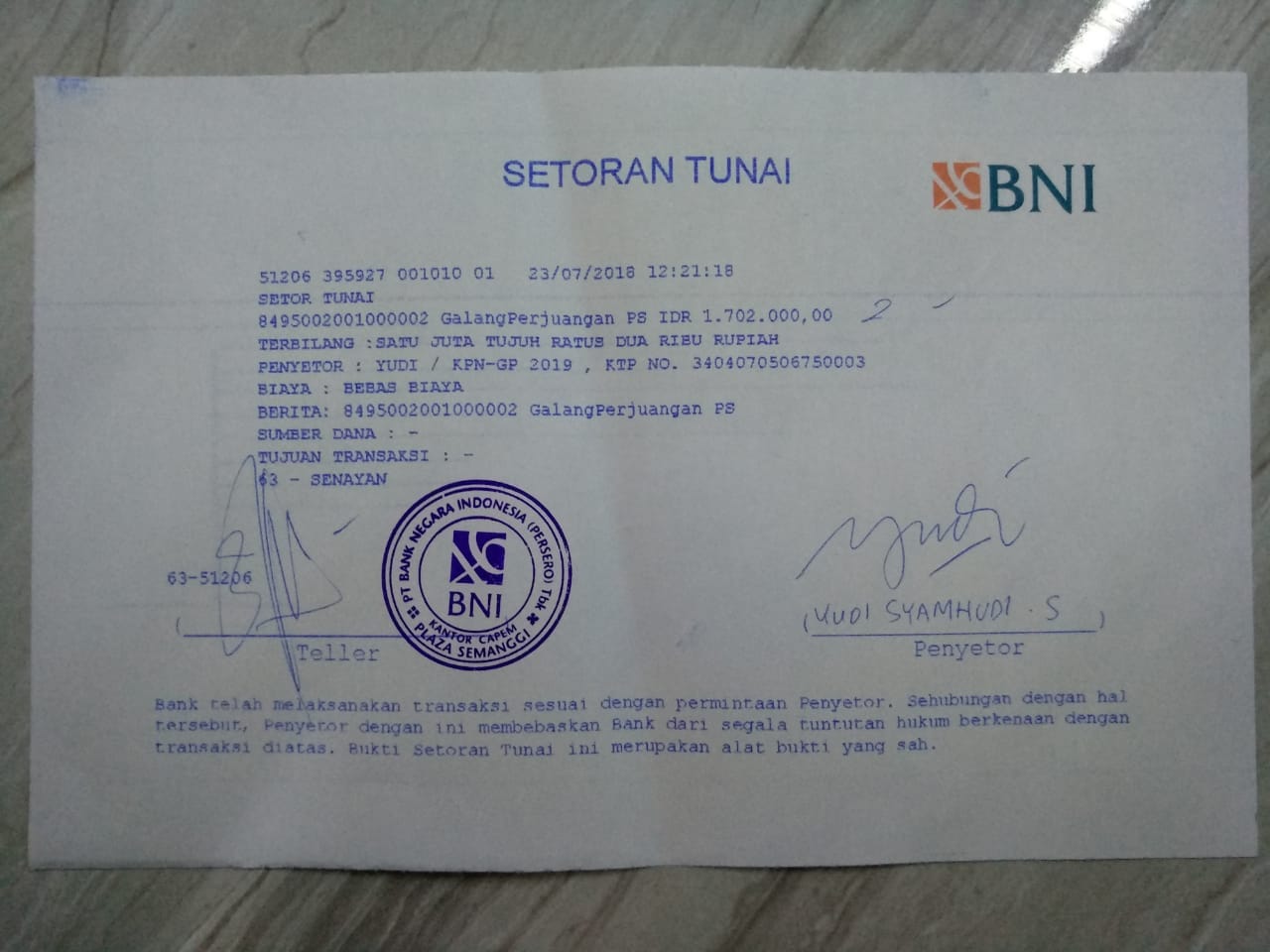 Sumbangan Dana Perjuangan dari Rakyat Untuk Pemenangan Prabowo