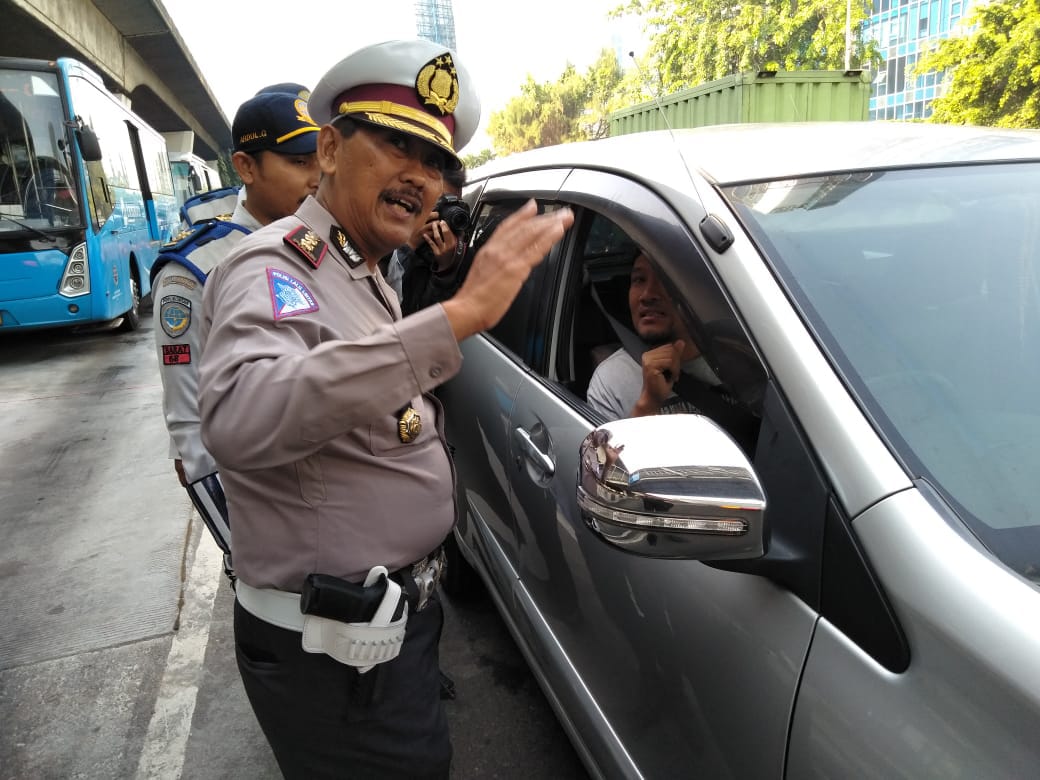 Jelang Asean Games, Satlantas Polres Jakbar Sosialisasi Perluasan Ganjil Genap