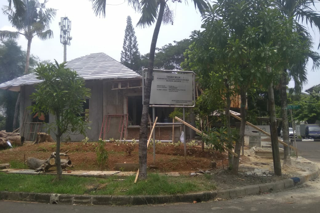 Bangunan Berdiri di Lahan Fasos-Fasum Perumahan Permata Buana Diduga Tanpa Izin