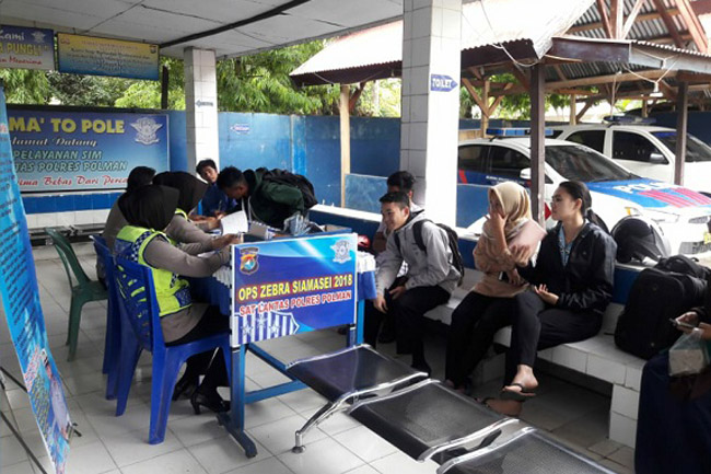 Polres Polman Lakukan Razia Hunting System Dalam Operasi Zebra