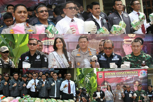 Polres Metro Jakbar Tangkap 1.414 Tersangka Kasus Narkoba