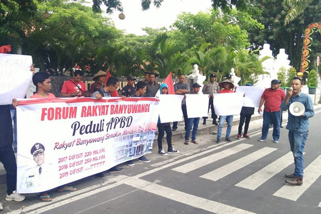 Kecewa Defisit Anggaran, FRBPA Datangi Pemda dan DPRD Banyuwangi