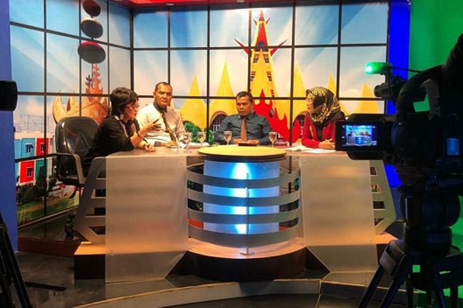 Polda Lampung Gelar Talkshow Anti Hoax di Televisi