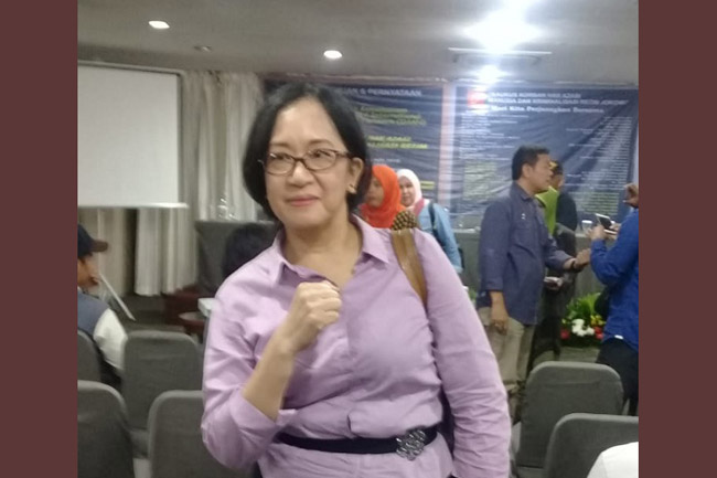 Koordinator JAKI Korban HAM dan Kriminalisasi Nelly Rosa Yulhiana Siringoringo