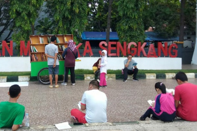 Tumbuhkan Minat Baca, IAI As'adiyah Hadirkan Sahabat Gerobak Baca