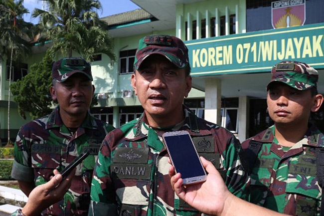 Danrem 071 WK Gelar Latihan Pengamanan Pemilu 2019