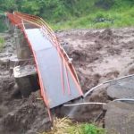 Jembatan Plompong Serampog Brebes Putus Diterjang Air Bah