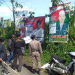 Ratusan APK dan BK Pemilu di Kabupaten Tegal Ditertibkan