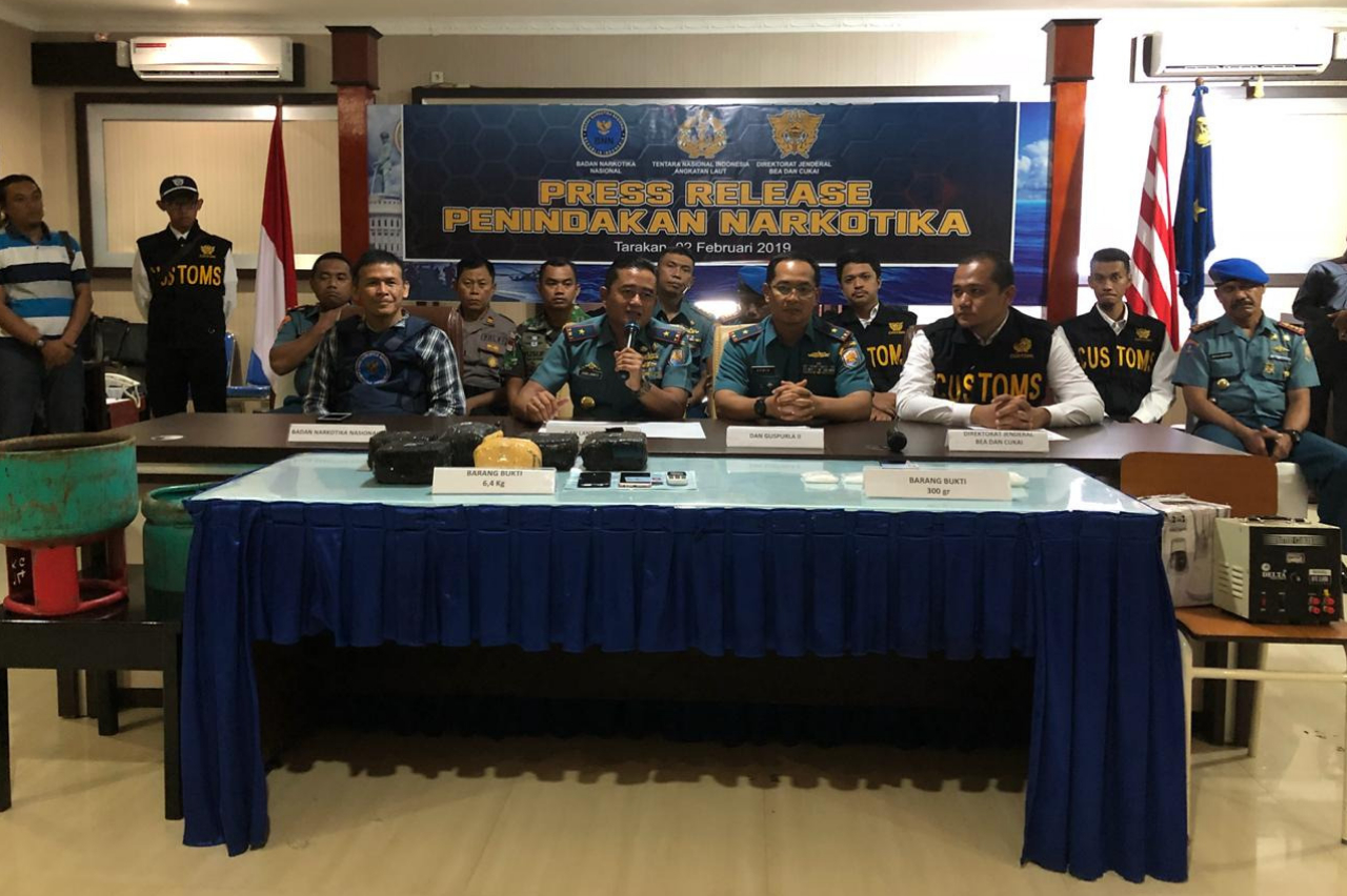 Bea Cukai, BNN dan TNI Amankan Sabu Dalam Rongga Tabung Gas