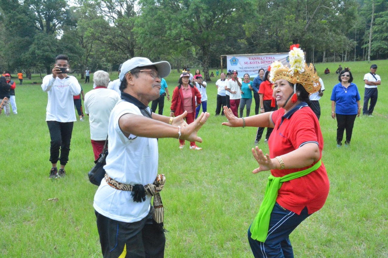Lansia Ceria, Implementasi Denpasar Sebagai Kota Sehat Dunia