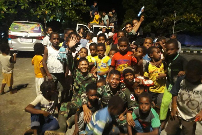 Trauma Healing Anak-Anak Korban Banjir Bandang Sentani Jayapura