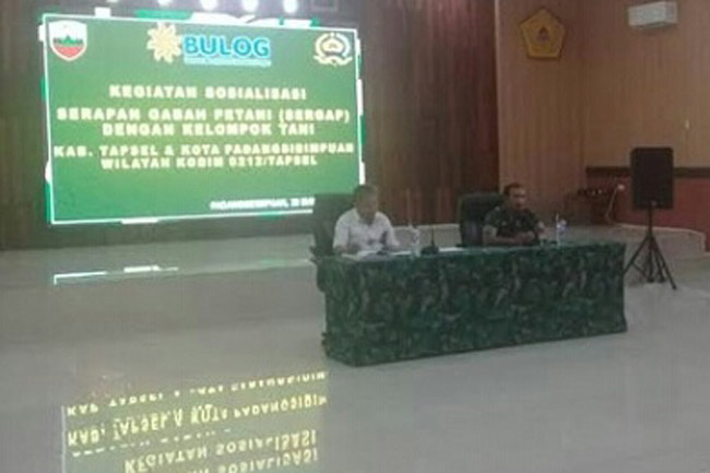 Kodim 0212 dan Bulog Sub Divre IV Padangsidimpuan Sosialisasi Sergap