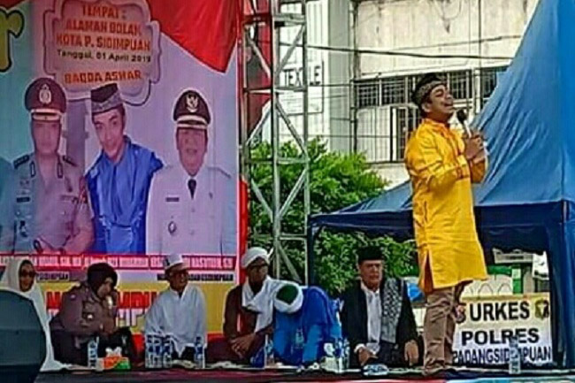 Ustadz Riza Muhammad Hadir di Tablig Akbar Kota Padangsidimpuan