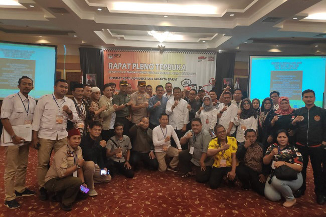 Penghitungan Suara 2019 Wilayah Jakarta Barat Resmi Telah Selesai