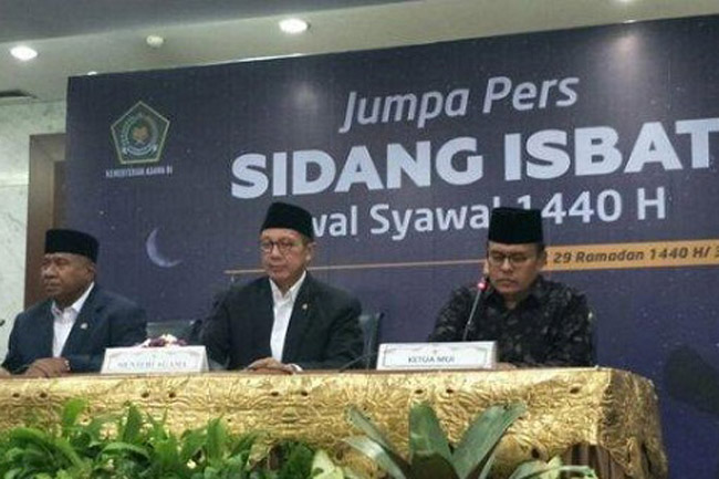 Hasil Sidang Isbat Pemerintah Tetapkan 1 Syawal Jatuh Pada Rabu 5 Mei