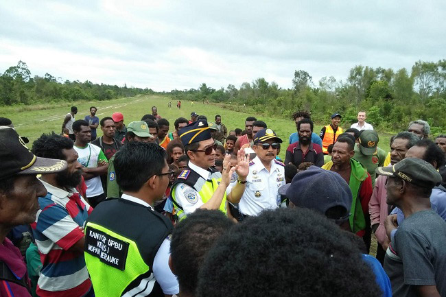 Ditjen Hubud Verifikasi Lapangan Terbang Aboge Papua