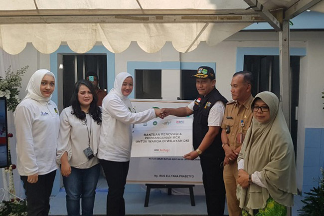 Ikatan Istri Jaksa Resmikan Renovasi MCK di 5 Wilayah Jakarta