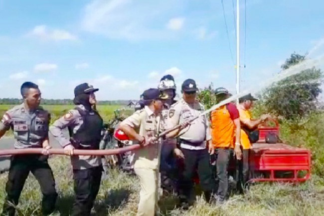 Kecamatan Kapuas Timur Waspada Kebakaran Hutan dan Lahan