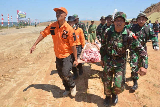 Warga Kebutuhjurang Ikuti Simulasi Kesiapsiagaan Bencana Alam