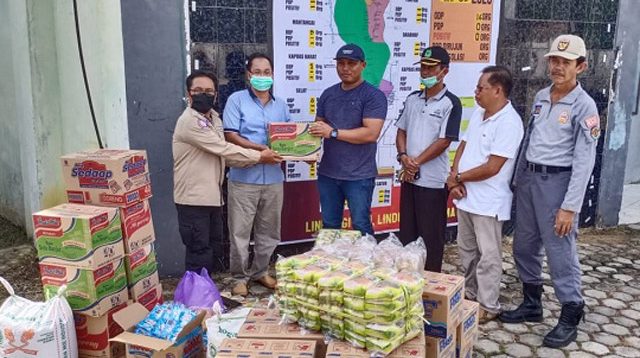 Dukung Satgas Covid-19 Kapuas, Kunanto Sumbangkan Kebutuhan Pangan