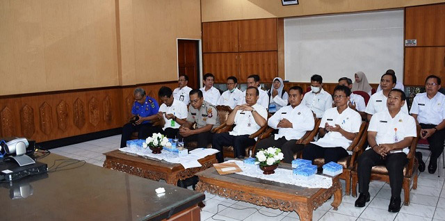 Gubernur Kalteng Rapat Via Video Conference Dengan Pj Sekda Kapuas