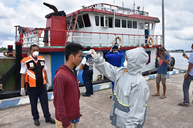 Tim Satgas Covid-19 Kapuas Disinfeksi 10 AKB Dari Zona Merah