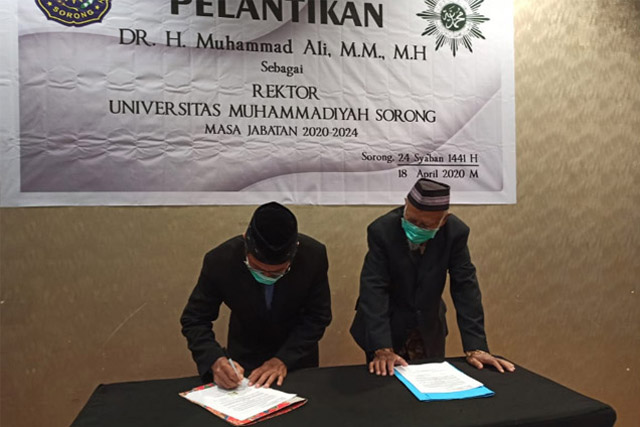 PP Muhammadiyah Lantik Muhammad Ali Jadi Rektor UM Sorong
