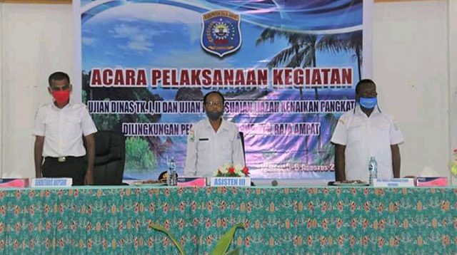 Pemkab Raja Ampat Gelar Ujian Dinas dan Penyesuaian Ijazah